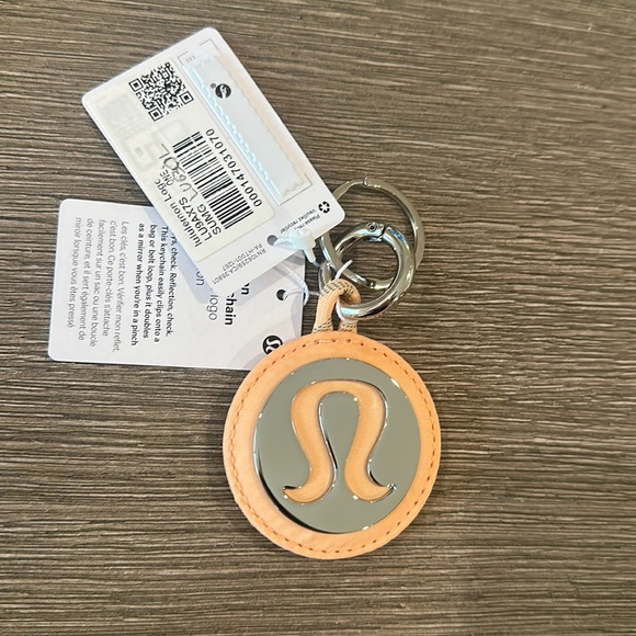 lululemon athletica Accessories - summer glow NWT lululemon Logo Bag Charm & Keychain